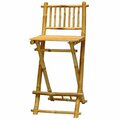 Heat Wave Foldable Outdoor Bar Stool - Bamboo HE2802436